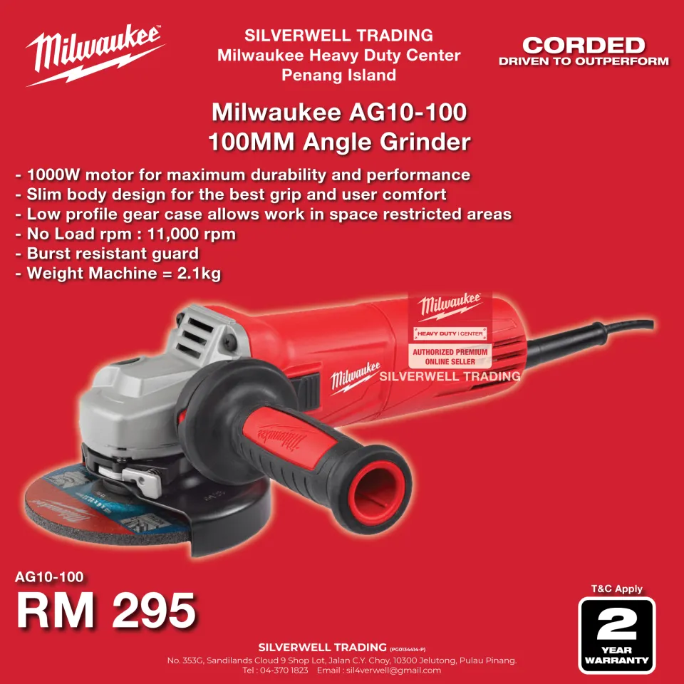 Milwaukee 4 deals inch angle grinder