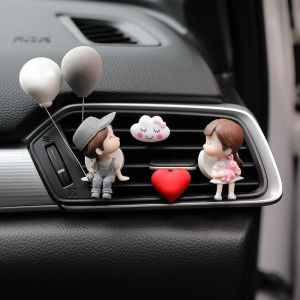Car Clip Interior Air Vent Lovely Girl Boy Car Accessories Cute Car Air Freshener solid aromatherapy Gift Decorations car air purifier car perfume kereta minyak wangi aksesori kereta