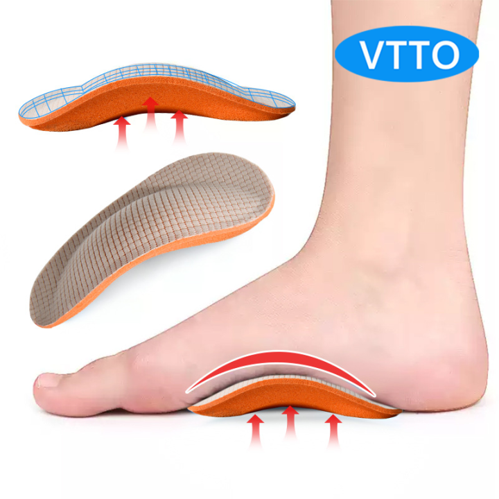VTTO 1Pair Children's EVA Flat Feet Arch Support Orthopedic Insoles Pads  For Shoes Foot Valgus Varus Sports Insoles Shoe Inserts Accessories