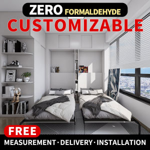 Custom Build-in Fold Hidden Murphy Wall Bed Murphy Bed For 2 Kids Share Room Childrens Room