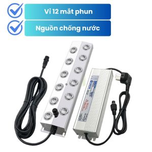 Vỉ phun sương siêu âm 12 mắt phun đa năng