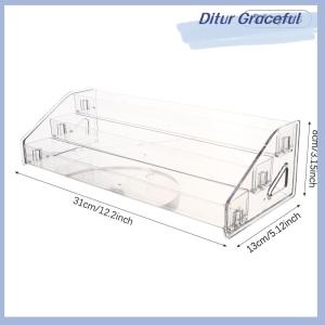 Ditur 3 4 5 6 7 Layers Nail Polish Display Stand Clear Cosmetic Display Rack Holder Essential Oil Bottle Organizer Storage