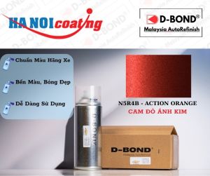 Sơn Xịt Xóa Vết Xước Ô TÔ VINFAST LUX A 2.0 Màu CAM ĐỎ ÁNH KIM Code N5R4B - ACTION ORANGE Chính Hãng D-BOND Chất Lượng Cao