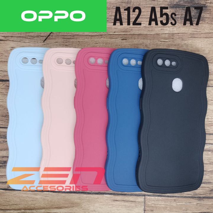 Case Gelombang Oppo A12 A5s A7 A3s A5 A9 A91 A31 A83 A71 A57 A39 A37