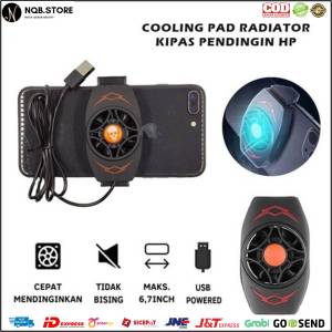 Kipas Angin Pendingin HP GAMING USB COOLING FAN X13 Game Mobile Phone Radiator