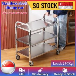 Stainless Steel Trolley Kitchen Serving Kitchen Appliance Stainless Trolley With Lockable Wheels Stainless Steel Trolley Hotel Trolley