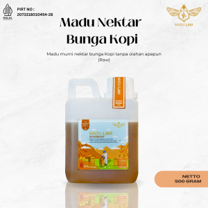 Madu Lavi Nektar bunga Kopi 500gram Real Raw Honey
