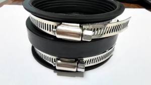 1 Pcs F02-2103 Flexible Coupler 3 FOR RV and Camper Drainage Systems BLACK For RV Sewer Hose Coupler for RV Sewer Adapter to 3 inch