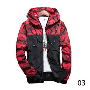 2023 HOT FG Mens Fashion Camouflage Jacket Windbreaker Male Outwear M-5XL
