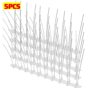 【Swan Home】12PCS Pigeon Spikes Deterrent Wire Spikes Stainless Steel Bird Repeller Anti Bird Pigeon Squirrel Cat Repellent for Garden Fence Roof