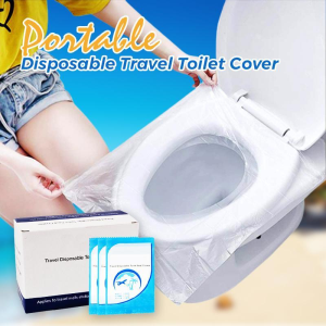 100PCS Disposable Toilet Seat Cover Mat Portable 100% Waterproof Safety Toilet Seat Pad For Travel Camping Bathroom Accessiories