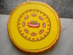 [HCM]Tọa cụ tròn ngồi thiền thêu hoa sen