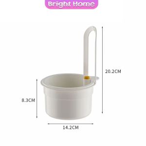 1 ชิ้น ตะกร้ากรองเศษอาหาร  ตะกร้าแบบแขวน สะดวกเพียงกดเพื่อใหก้นตะกร้าเทเศษอาหารทิ้ง Draining basket