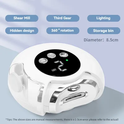 Electric nail clipper automatic nail scissors LED nail care tool for the elderly and infants