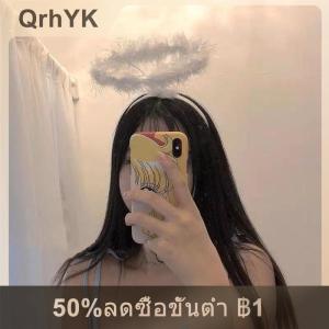 【QrhYK】 ที่คาดผมนางฟ้าขนนกสำหรับงานปาร์ตี้คริสต์มาสการแสดงชุดคอสเพลย์ชุดนางฟ้าฮาโล