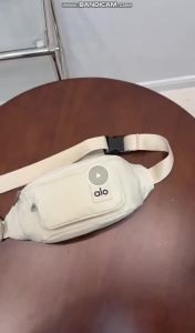 ALO Lightweight Nylon Fanny Pack 5 Shades Multi Compartment Square Patch Adjustable Waist Strap Outdoor Travel Running Chest Bag