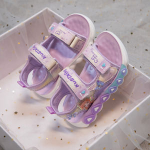 ZEEMIN  Online girls sandals 2025 summer new soft-soled non-slip middle-aged and older childrens sports beach shoes are trendy