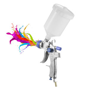 Nasedal HVLP Spray Tool 1.4mm 1.7mm 2.0mm Nozzle 600ml Gravity Airbrush for Painting Car Furniture Wall Paint Tool