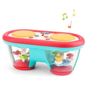Childrens Multifunctional Music Toy Electronic Hand-played Drum with Flashing Lights and Sound Effects Accompany Babys Grow2026