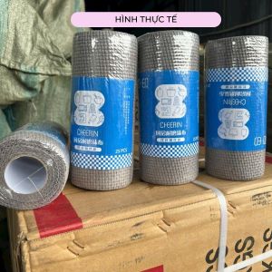 Khăn lau nhà bếp đa năng Cuộn 25 tờ khăn lau chén dĩa xoong nồi Giặt được nhiều lần Kích thước 20x22cm