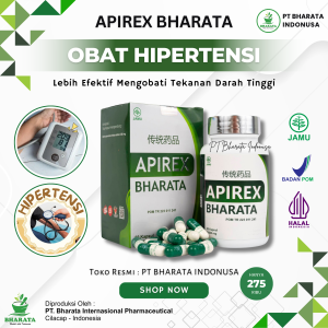 Obat Hipertensi Penurun Darah Tinggi APIREX BHARATA Original 100% - Obat Kolesterol Tinggi Vertigo