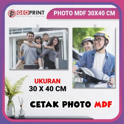 CETAK FOTO KAYU MDF 30X40 CM CUSTOM | CETAK POTO BESAR | HIASAN DINDING FOTO SENDIRI | CETAK FOTO