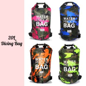 **Malaysia Seller** Camo 2L / 5L / 10L /15L / 20L / 30L Dry Bag Waterproof Diving Bag Travel Waterproof Dry Bag for Camping