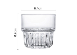 Bộ 6 Ly Thủy Tinh Khía Sọc Nhiều Size Cốc Thủy Tinh Uống Cafe Sang Trọng Xuất Xứ Việt Nam