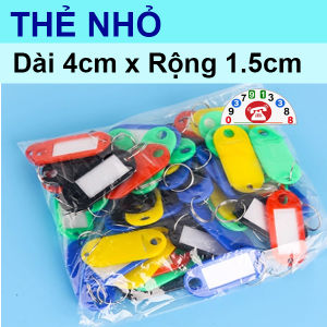 Combo 20 Thẻ Ghi Nhớ Gắn Móc Chìa Khóa Đánh Dấu Chìa KhóaThẻ Tên NameTag Móc Chìa Khóa Xe Máy Ô tô