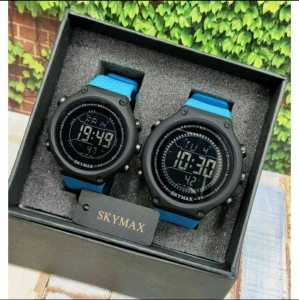 PROMO - JAM TANGAN SKYMAX DIGITAL JAM TANGAN COUPLE COWOK CEWEK JAM TANGAN ANTI AIR BISA DI PAKAI BERENANG FITUR LENGKAP - FREE BOX
