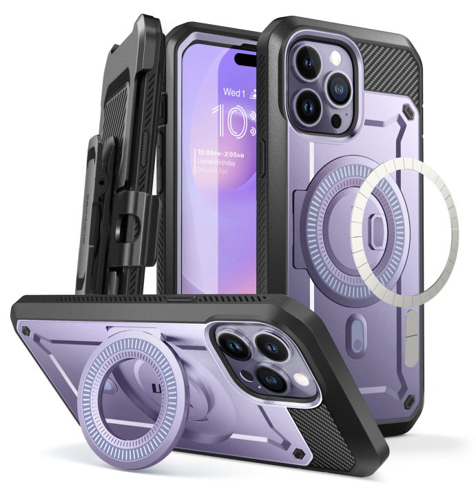 SUPCASE Unicorn Beetle Pro Mag Case for iPhone 14 Pro Max Compatible  with MagSafe Full Body Rugged Case with Built-in Screen Protector