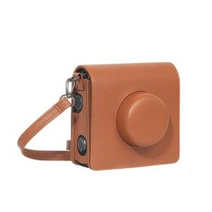 Scratch Resistant Camera Cover Protective Case Camera Storage Bag Leather Texture Black/Brown for WIDE Evo Camera