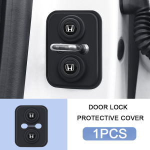 1 / 4 Honda Silicone Khóa Cửa Ô Tô Vỏ Bảo Vệ Khóa Cửa Giảm Sốc Im Lặng Phụ Kiện Cho Xe Honda Mugen City Hatchback Civic fc fd Accord Jazz BRV HRV CRV Odyssey WRV