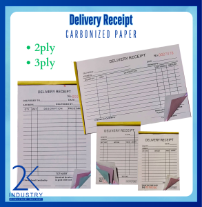 Delivery Receipt carbonized 2 PLY or 3 PLY landscape or portrait (1 booklet per order)