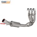 51mm Slip On For Triumph Trident 660 Tiger 660 Sport Daytona 660 2021-2024 Motorcycle Full Exhaust System Front Link Pipe Escape Racing Tube Link Pipe Connect Slip-on Neck pipe. 