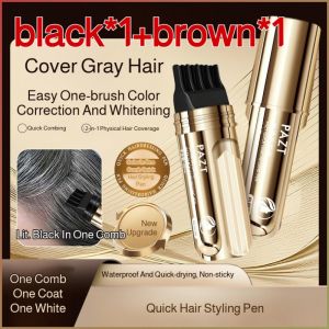 Hairdressing Pen Restore Hair Color Ing Pen with Comb Teeth Conditioning Disposable Coloring