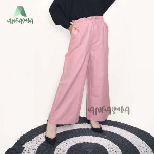 KULOT ROSA RAMI - celana kulot wanita panjang bahan rami/linen mode BY TOKO ANFASHA