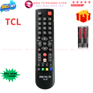 Remote điều khiển tivi TCL Mã 06 TC97 điều khiển TV TCL các dòng LED/ Smart/ LCD - Tặng kèm pin - Phương Uyên