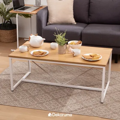 Dekoruma TOSHI Coffee Table Minimalis Industrial / Meja Tamu