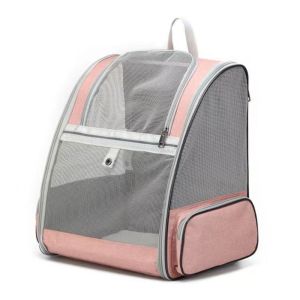 OUTOPEN Opening-Mesh Pet Cat Backpacks Large Capacity Front Window Cat Carrying Bag Portable Breathable Cat Backpack for Cats