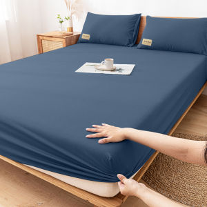 Premium Cotton Bedsheet (3in1 Cadar Queen/King) (2in1Cadar Single) Sarung Tilam Plain Cadar Murah Mattress Protector