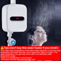 3500W 220V water heater, instant electric water heater for bathroom and shower, instant tankless electric water heater temperature display with. 