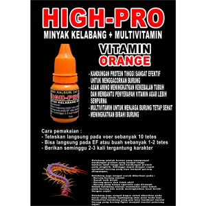 HIGH PRO MINYAK KELABANG PLUS MULTIVITAMIN UNTUK MENAMBAH MENTAL TEMPUR BURUNG MURAI BATU KACER C.IJO