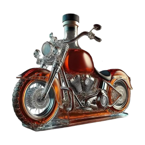 Elegant Wine Decanter Bottle Decoration Motorcycle Shape Glass Liquor Aerator For Whisky Champagnes Vodka