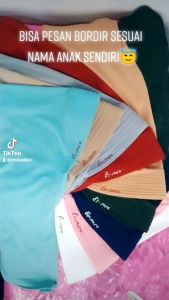 hijab anak SPORT bisa pesan nama anak sesuai kemaun sendiri