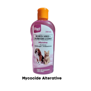 Mycocide Shampoo Antifungal Antibacterial 150ml Miconazole Nitrate Chlorhexidine Gluconate 150ml Dog Cat and Horse