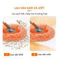 Chổi Lau Trần Nhà, Cây Quét Trần Nhà Hình Hoa Hướng Dương Đa Năng Xoay 180 Độ Cán Inox. 