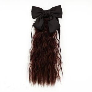 YIDIA ปาร์ตี้งานปาร์ตี้ แฟชั่นแฟชั่นแฟชั่น เท็จปลอมปลอม น่ารักน่ารักๆ ขนปุยฟู หวานหวานแหววว เด็กๆเด็กๆ เจ้าหญิงสำหรับเด็ก เด็ก Headwear ที่ต่อผม ทนความร้อนทน ผมหางม้าโบว์สีแดง วิกผมหางม้าสำหรับเด็ก