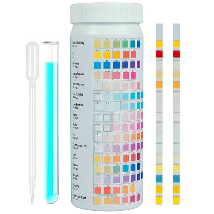 【QWU】-16 in 1 Premium Drinking Water Test Kit for Drink Water, 100 ...