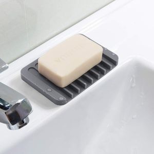 Silicone Soap Pad Soap Tray Drain Bathroom Soap Storage Pad Multi-Functional Bathroom Drainage Storage Mat